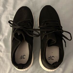JustFab Black Athletic Shoes 9.5